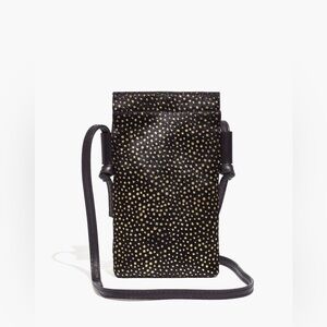 Madewell Black and Gold Crossbody Bag